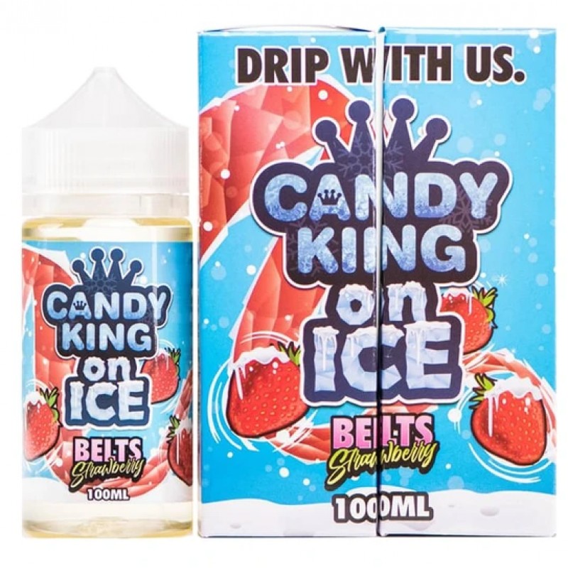 Candy King Belts Strawberry On Ice Shortfill 100ml