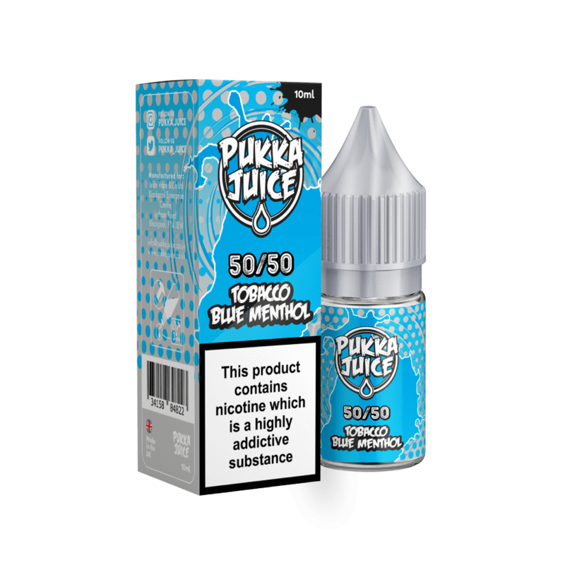 Pukka Juice Tobacco Blue Menthol E-liquid 10ml