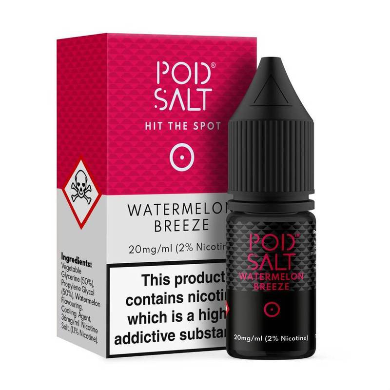 Pod Salt Watermelon Breeze Nic Salt 10ml