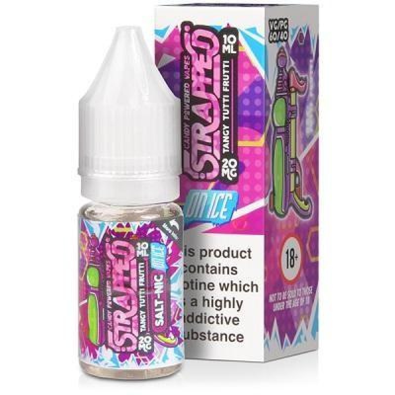 Strapped Tangy Tutti Frutti On Ice Nic Salt 10ml