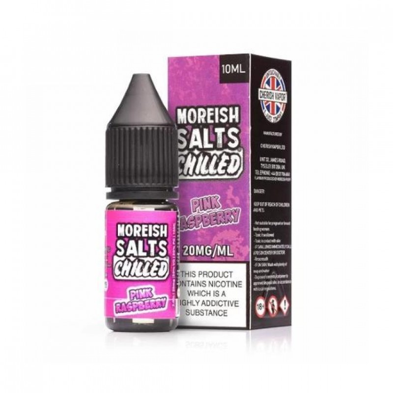 Moreish Puff Pink Raspberry Chilled Nic Salt E-liq...