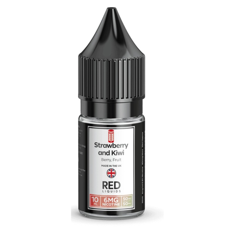 Red Liquids 50/50 Strawberry and Kiwi E-liquid 10m...