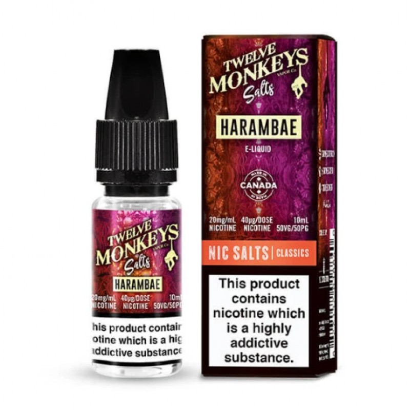 Twelve Monkeys Salts Harambae Nic Salt 10ml