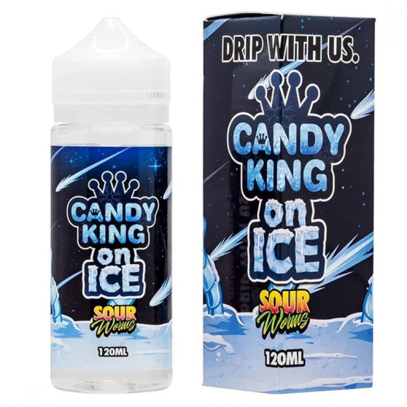 Candy King Sour Worms On Ice Shortfill 100ml