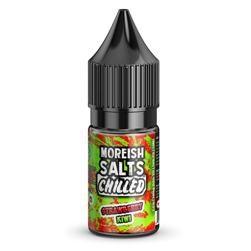 Moreish Puff Strawberry & Kiwi Chilled Nic Salt E-liquid 10ml