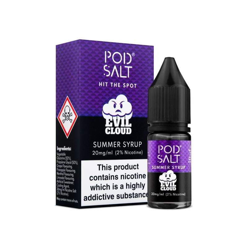 Pod Salt & Evil Cloud Summer Syrup Nic Salt 10...