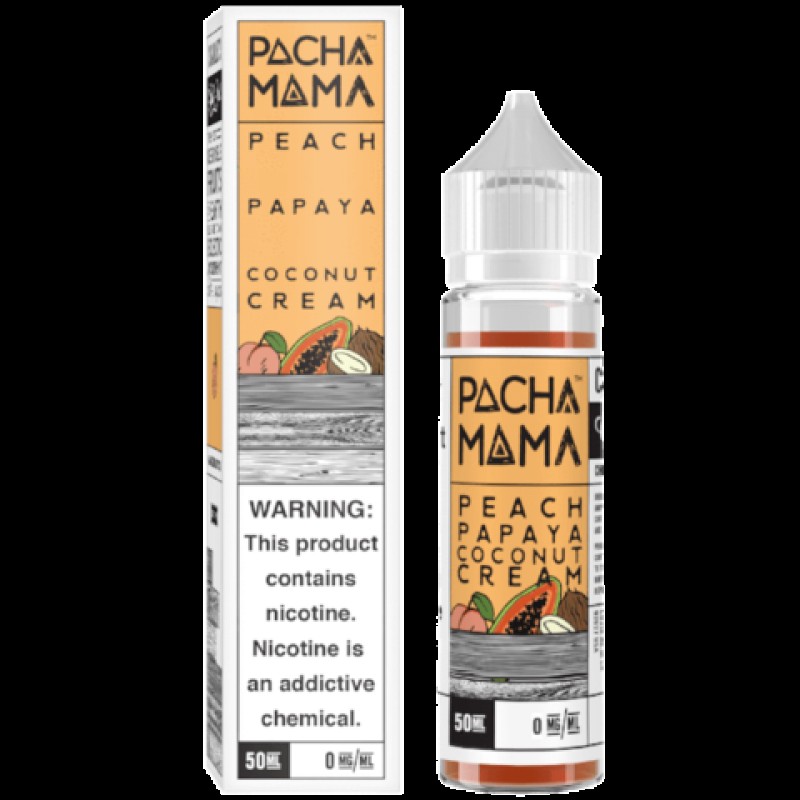 Pacha Mama Peach, Papaya and Coconut Cream Shortfill 50ml