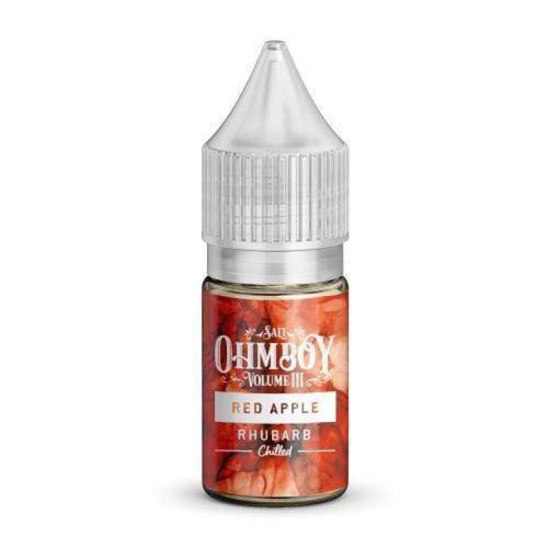 Ohm Boy Volume III Red Apple Rhubarb Nic Salt E-Liquid 10ml