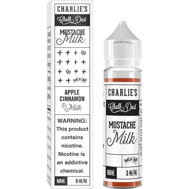 Charlie’s Chalk Dust Mustache Milk Shortfill E-l...