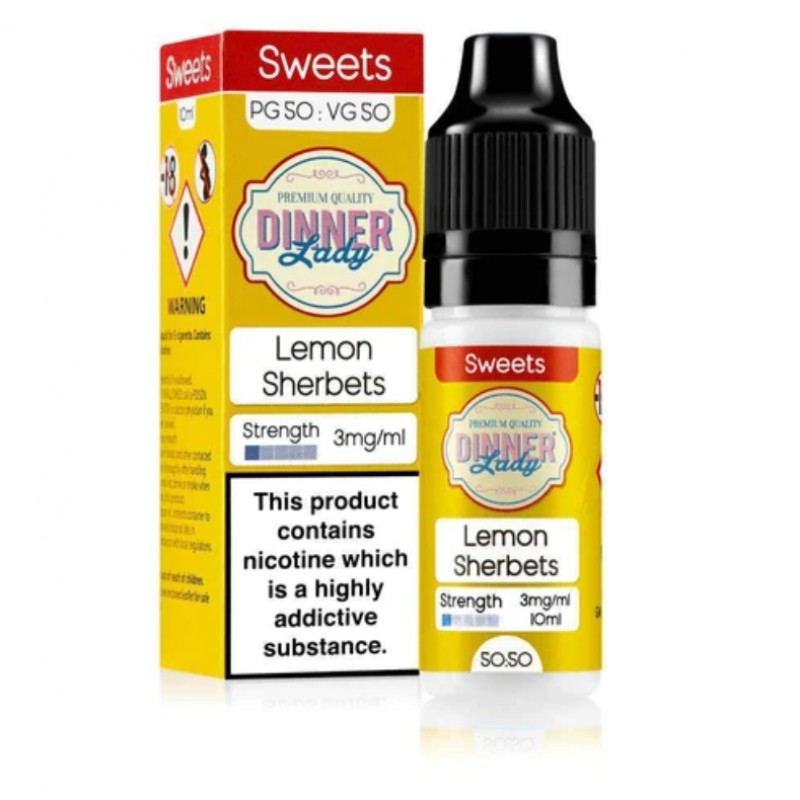 Dinner Lady Sweets 50/50 Lemon Sherbets E-liquid 1...