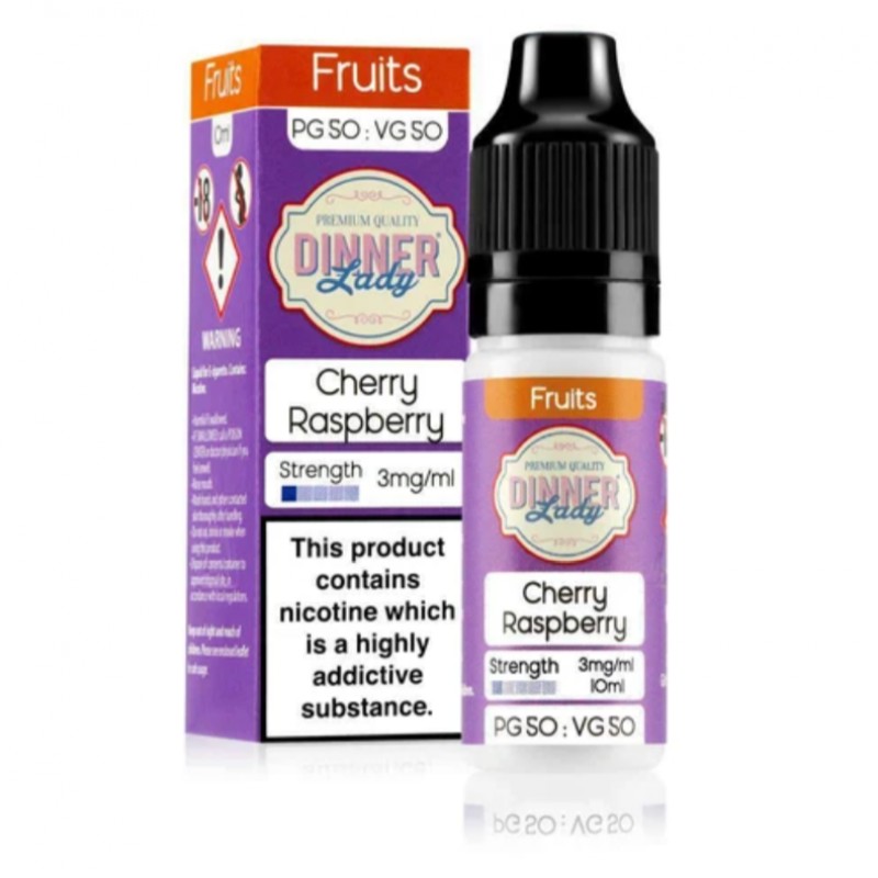 Dinner Lady Fruits 50/50 Cherry Raspberry E-liquid...