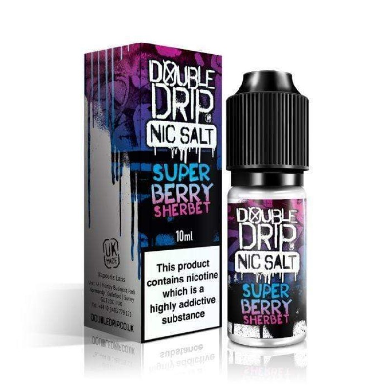 Double Drip Super Berry Sherbet Nic Salt 10ml