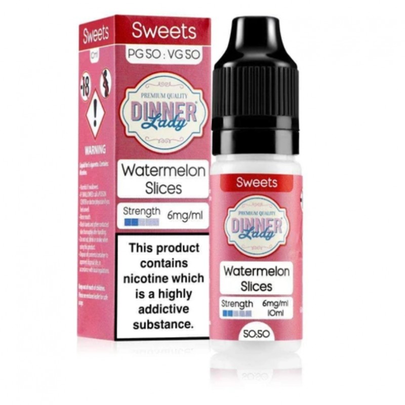 Dinner Lady Sweets 50/50 Watermelon Slices E-liquid 10ml