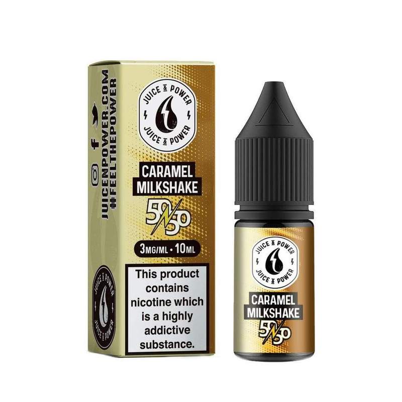 Juice N Power Caramel Milkshake 50/50 E-Liquid 10m...