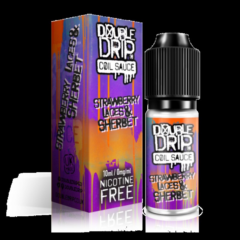 Double Drip Coil Sauce Strawberry Laces and Sherbet E-liquid 10ml