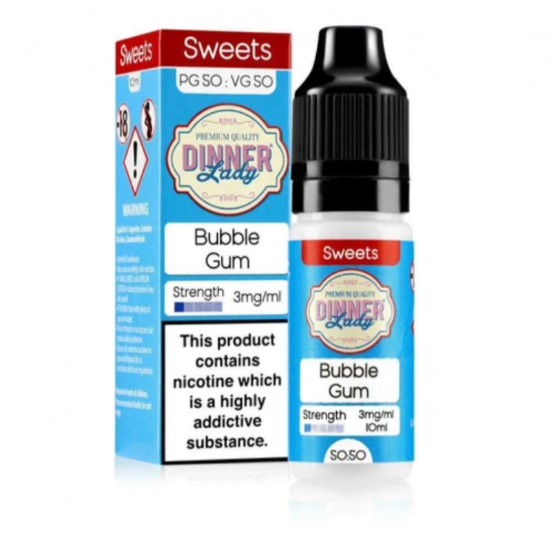 Dinner Lady Sweets 50/50 Bubblegum E-liquid 10ml