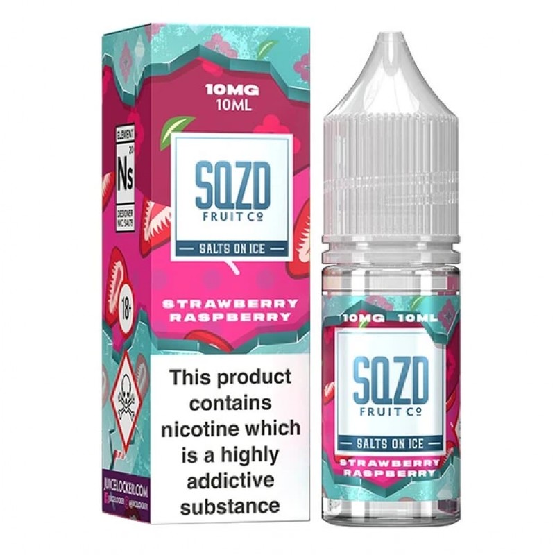 SQZD On Ice Strawberry Raspberry Nic Salt 10ml