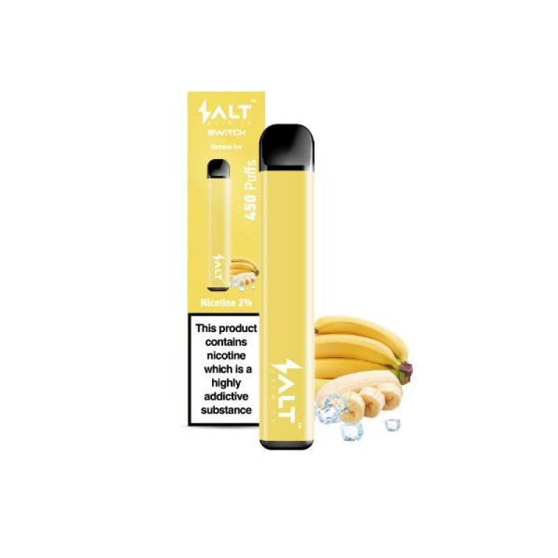 SALT Switch Banana Ice Salt Brew Co Disposable Vap...