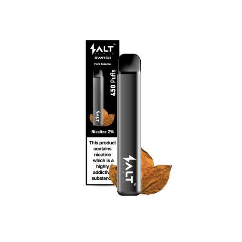 SALT Switch Pure Tobacco Salt Brew Co Disposable Vape