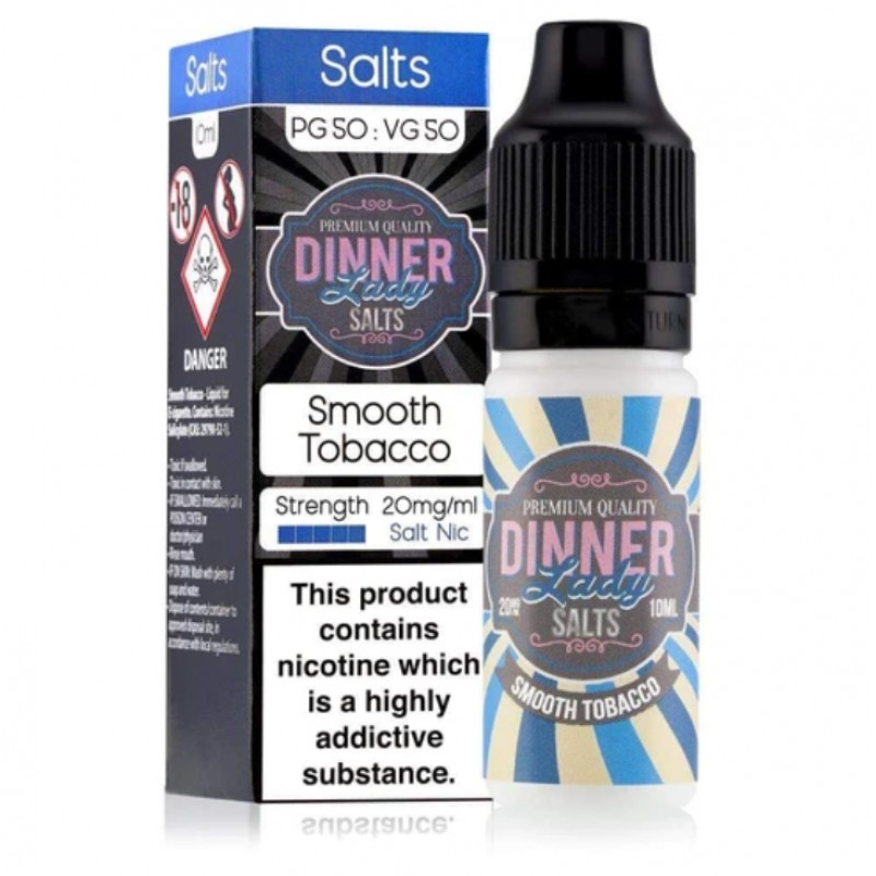Dinner Lady Smooth Tobacco Nic Salt 10ml