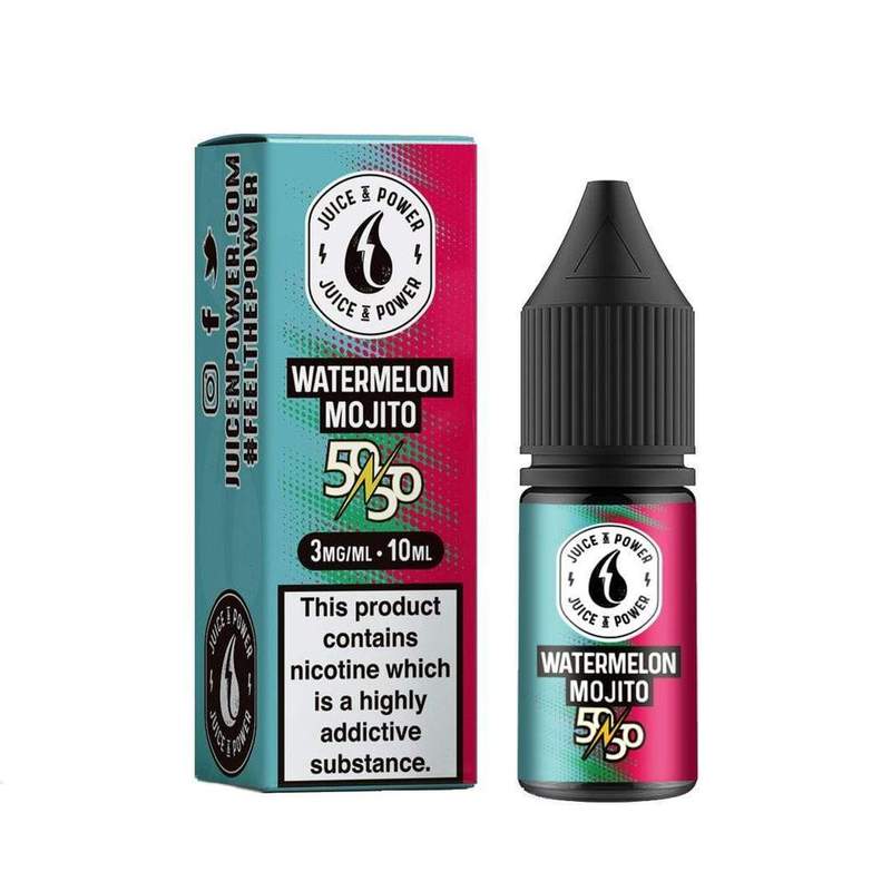 Juice N Power Watermelon Mojito 50/50 E-Liquid 10m...