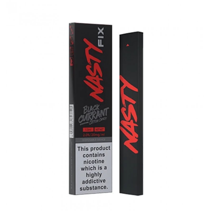 Nasty Fix Blackcurrant Cotton Candy Disposable Vap...