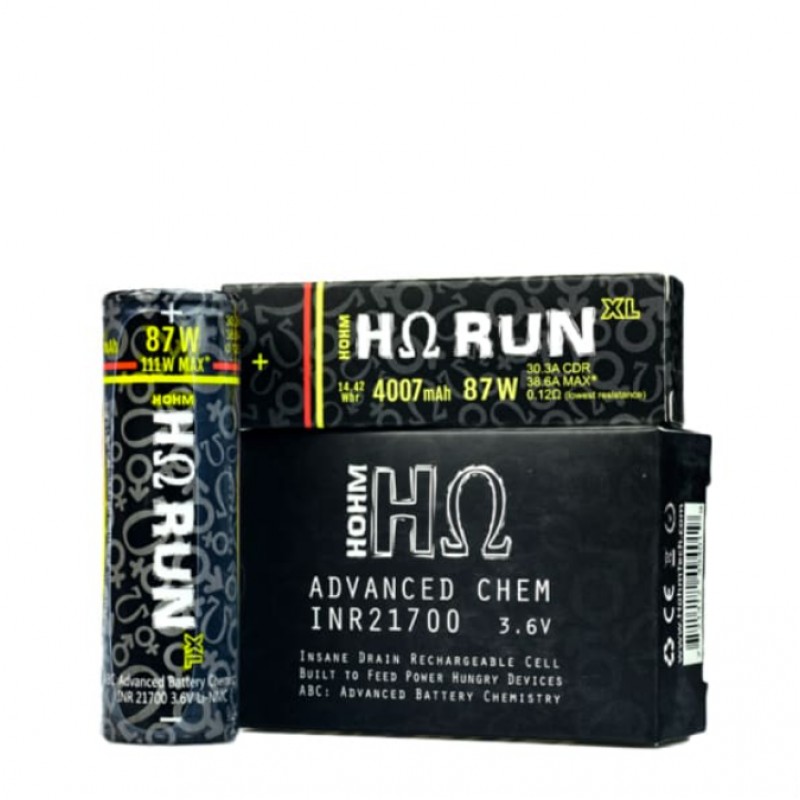 Hohm Tech Run XL 21700 Battery