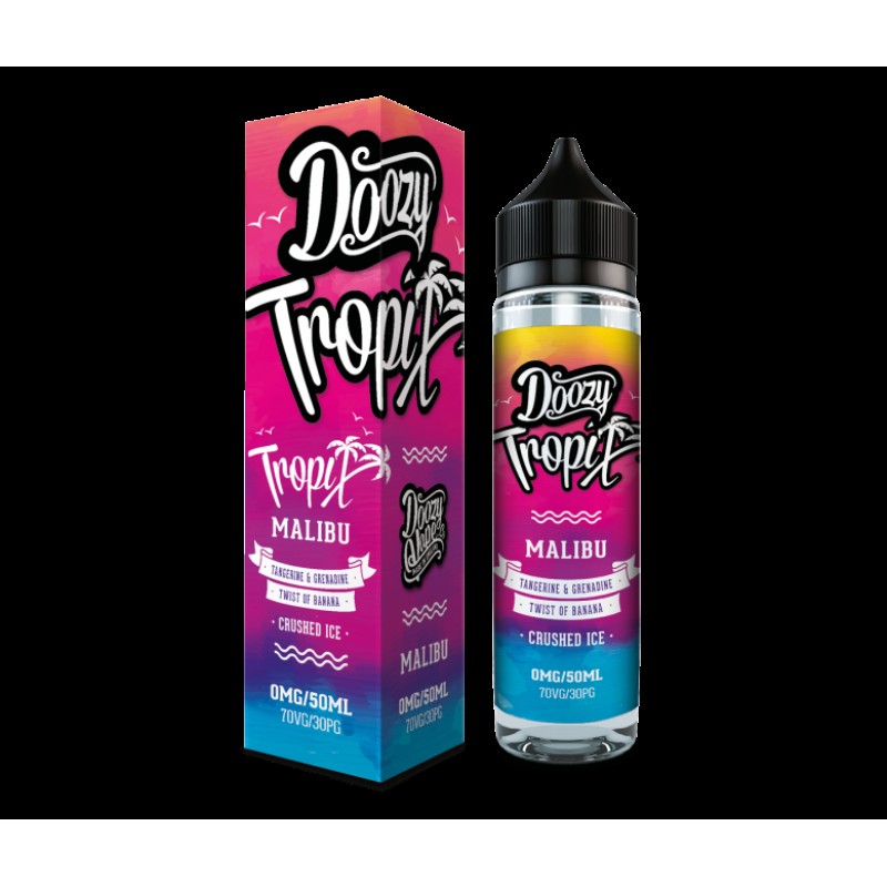 Doozy Vape Co Tropix Range Malibu Shortfill E-liqu...