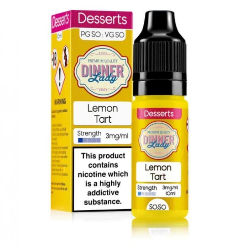 Dinner Lady Desserts 50/50 Lemon Tart E-liquid 10m...