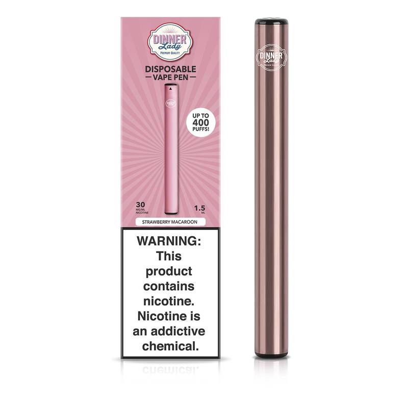 Dinner Lady Strawberry Macaroon Disposable Vape Pe...