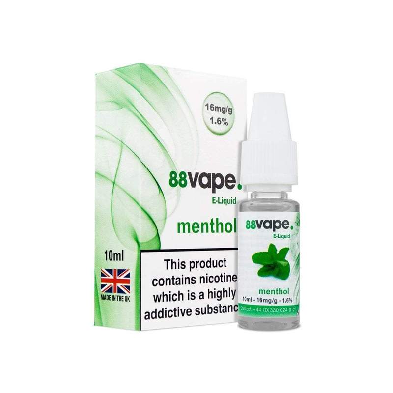 88Vape Menthol E-liquid 10ml