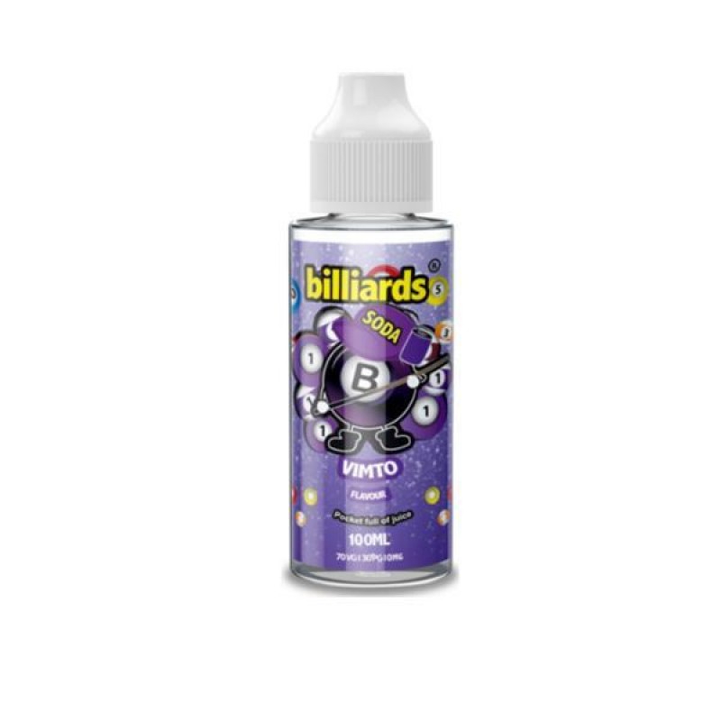 Billiards Soda Range 70VG/30PG Shortfill 100ml