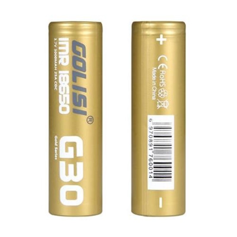 Golisi G30 18650s 3000mAh Li-ion Battery 2PCS